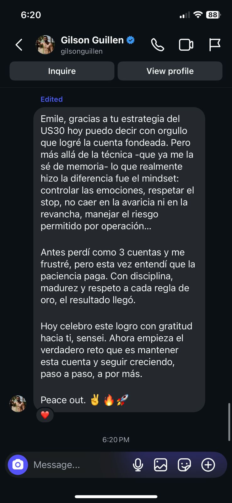 Testimonio de alumno de PROFIT4LIFE